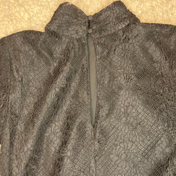 Ali & Jay Lace Turtleneck Mini Dress Black, size M - Picture 6 of 8